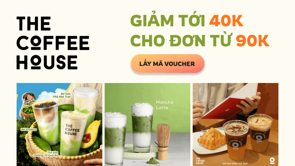 banner quảng cáo the coffee house