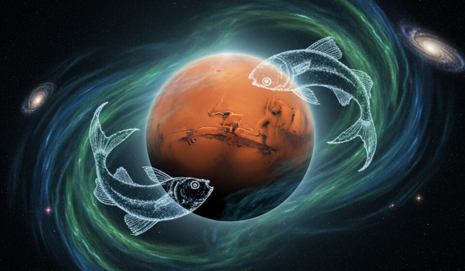 sao hoả song ngư hình hai con cá mars in pisces