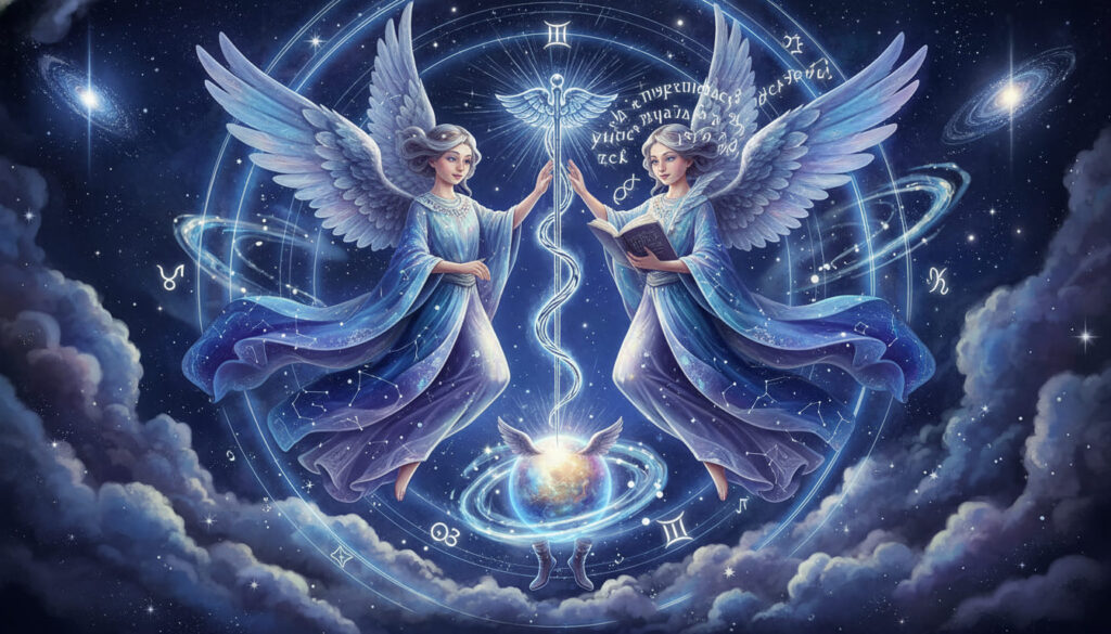 mercury song tử mercury in gemini hai cô gái cầm phương trượng