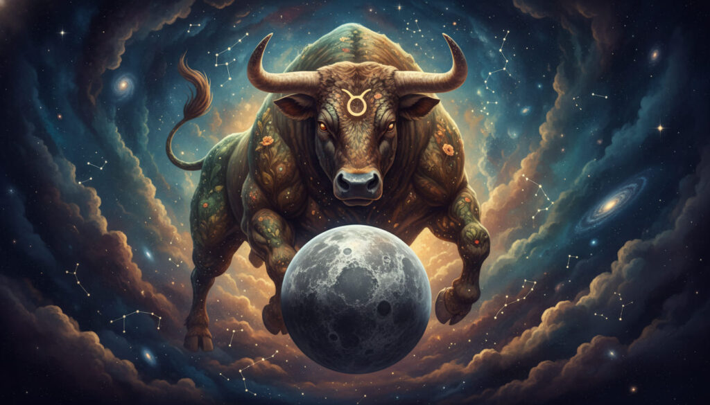 mercury kim ngưu mercury in taurus con trâu và quả cầu cùng ký hiệu kim ngưu