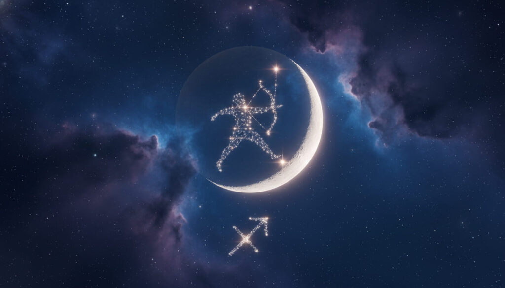 moon nhân mã sagittarius moon moon in sagittarius mặt trăng và người cầm cung tên