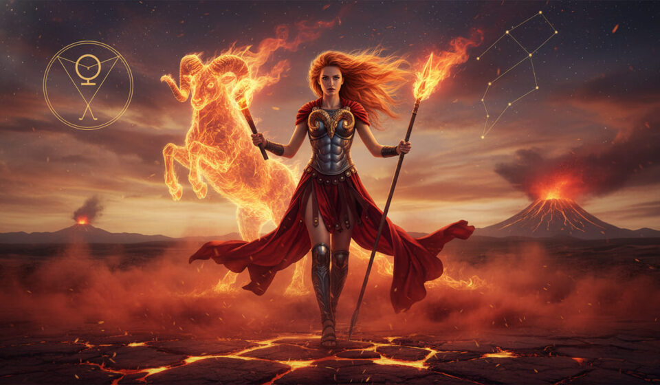 venus bạch dương venus in aries cô gái cầm đuốc và cừu bạch dương
