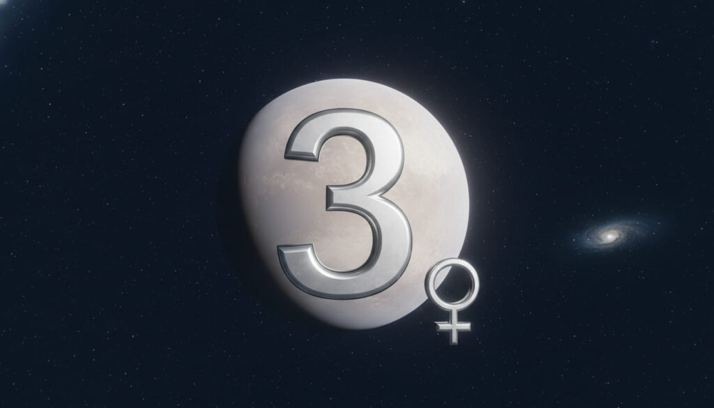 venus nhà 3 venus in the 3rd house ký hiệu sao kim số 3 và hình sao kim