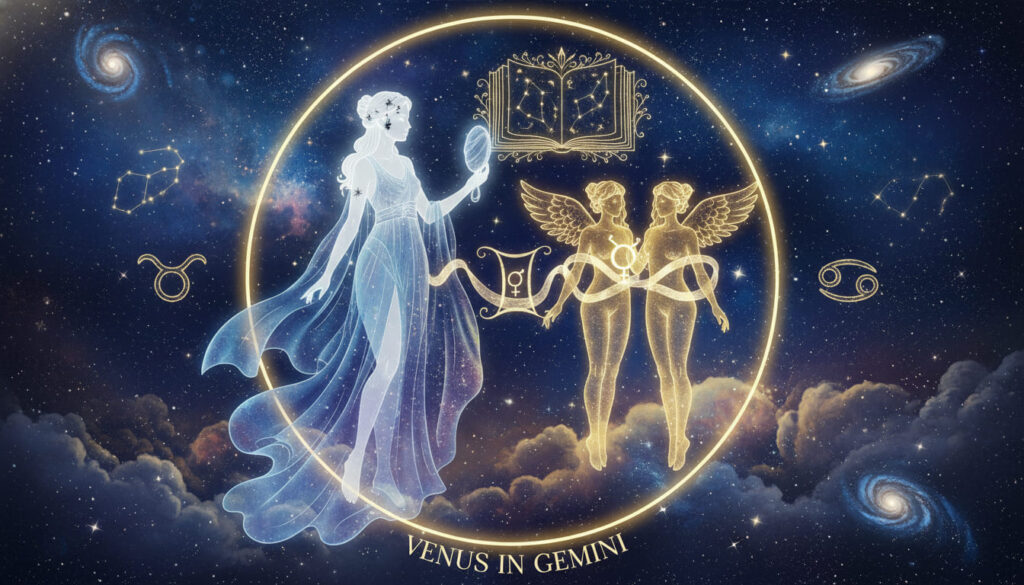 venus song tử venus in gemini cô gái và hai thiên thần đang soi gương