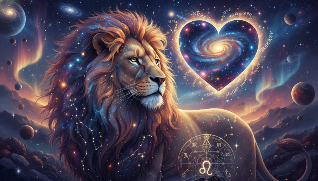 cung mọc sư tử khi yêu leo ascendant con sư tử và hình trái tim