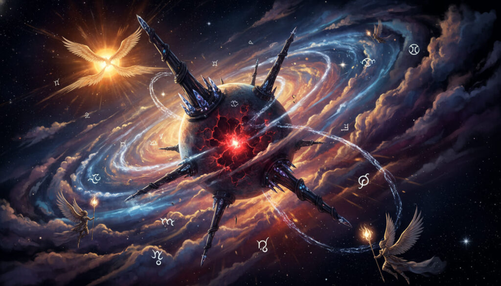 Mercury Retrograde mercury nghịch hành hình ảnh sao thuỷ màu đen giữa vũ trụ